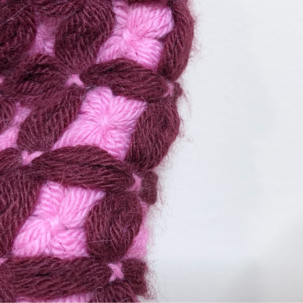 PROCHE Studios Bastidor Baby Alpaca Crochet Cardigan (Sz S/M) Reversible Cropped - Picture 15 of 16